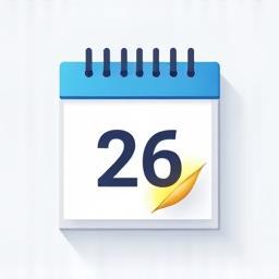 Calendar icon representing event date